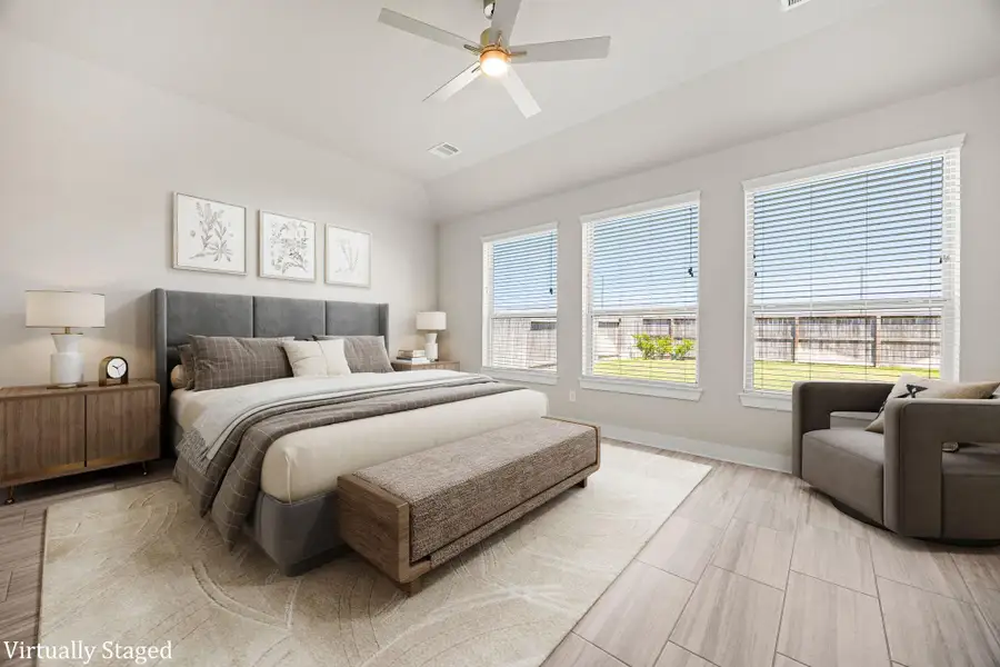 Furnished interior view inside a new home in Morton Creek Ranch, Katy (Image 10). Furnished interior view inside a new home in Morton Creek Ranch, Katy (Image 10).