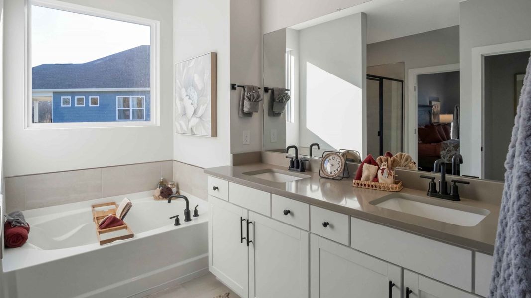 Furnished interior view inside a new home in Nexus South, Gallatin (Image 23).