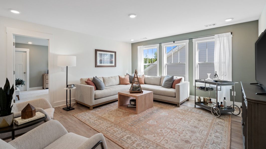 Representative furnished interior of a home built from the Augusta by DRB Homes in Iris Meadows, Moore (Image 16).