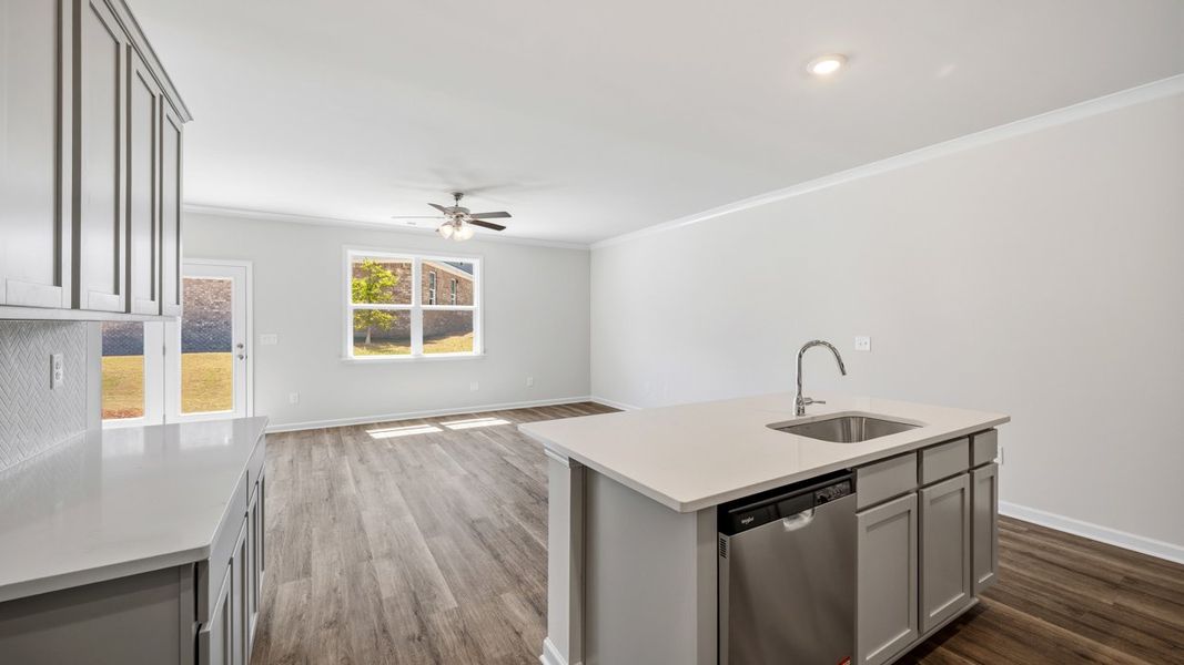 Furnished interior view inside a new home in Independence Villas and Townhomes, Loganville (Image 7).
