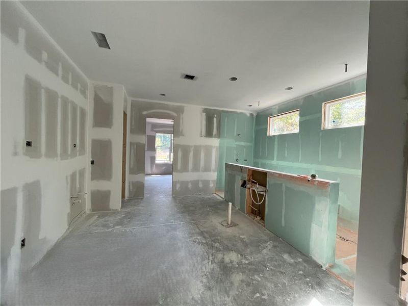 In-progress construction of a new home in , Sugar Hill, GA (Image 7).