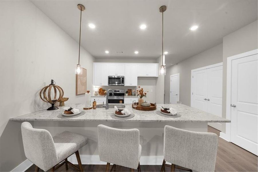 Furnished interior view inside a new home in , Dawsonville (Image 11).