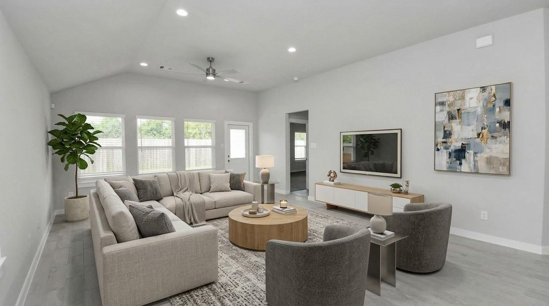 Virtually Staged - Living Room. Sample photo of completed home with similar floor plan. Actual colors and selections may vary.