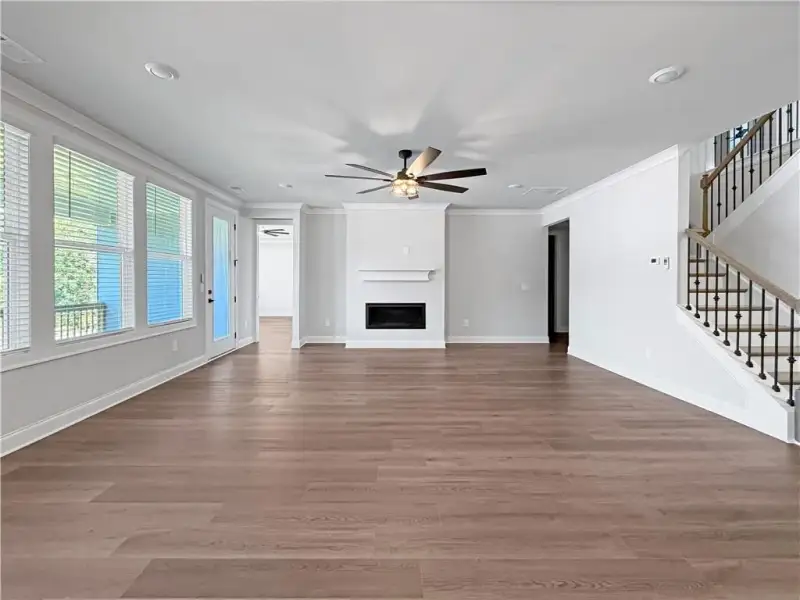 Spacious, unfurnished interior of a new home in Vines at Mill Creek - Legacy Series, Braselton (Image 23). Spacious, unfurnished interior of a new home in Vines at Mill Creek - Legacy Series, Braselton (Image 23).