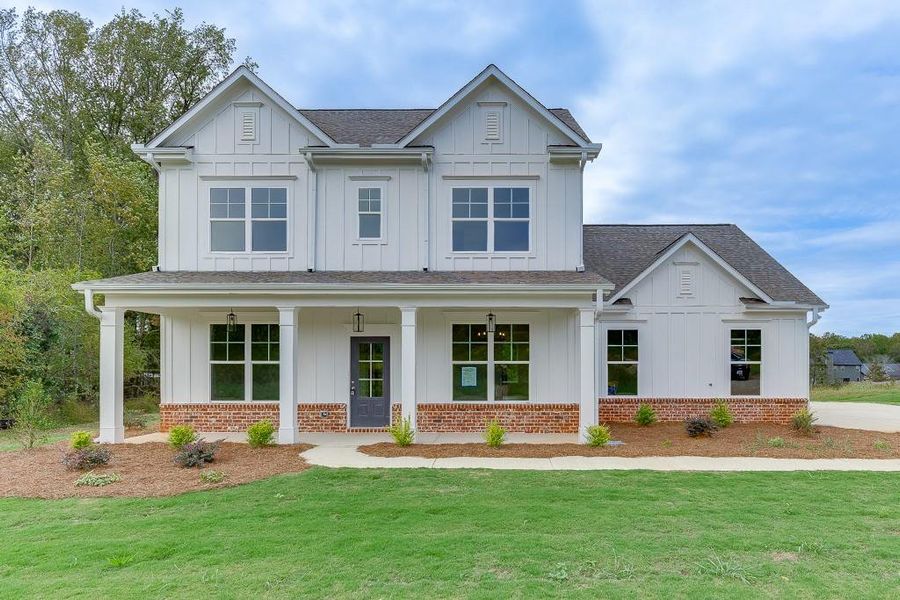Front exterior of a new home in , Jefferson, GA, highlighting curb appeal (Image 2). Front exterior of a new home in , Jefferson, GA, highlighting curb appeal (Image 2).