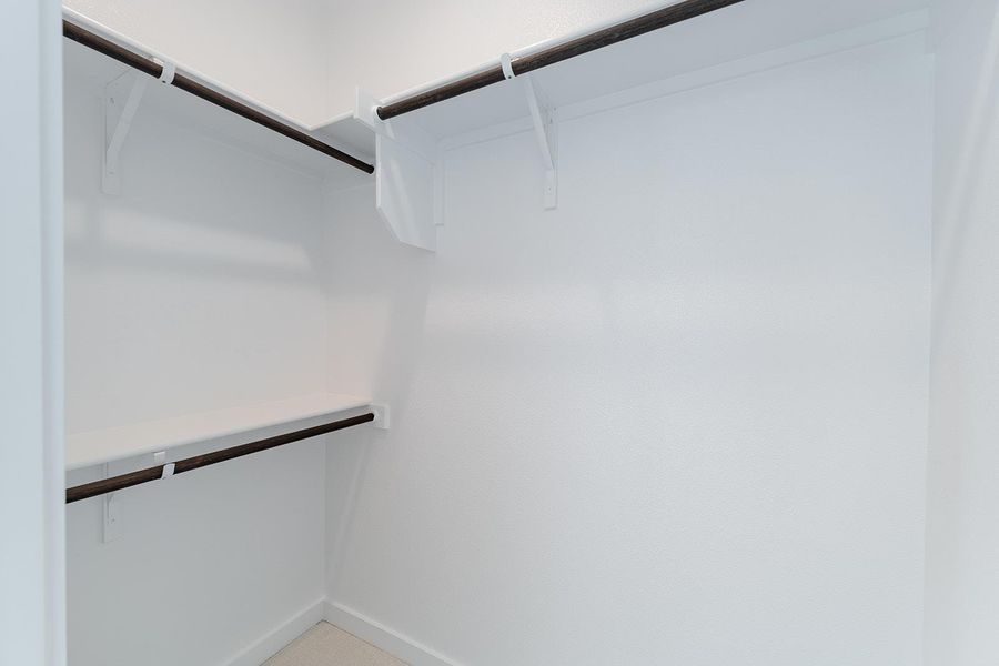Guest bedroom walk in closet