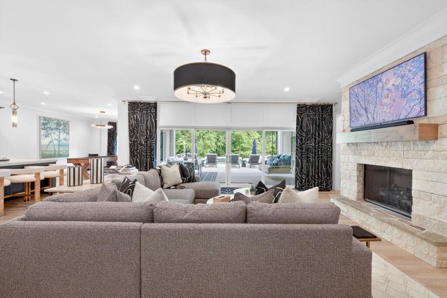 Furnished interior view inside a new home in , Braselton (Image 51).