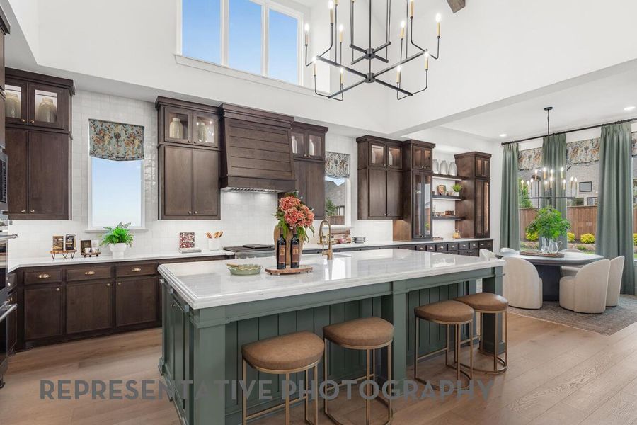 Furnished interior view inside a new home in Parten: 75ft. lots, Austin (Image 9).