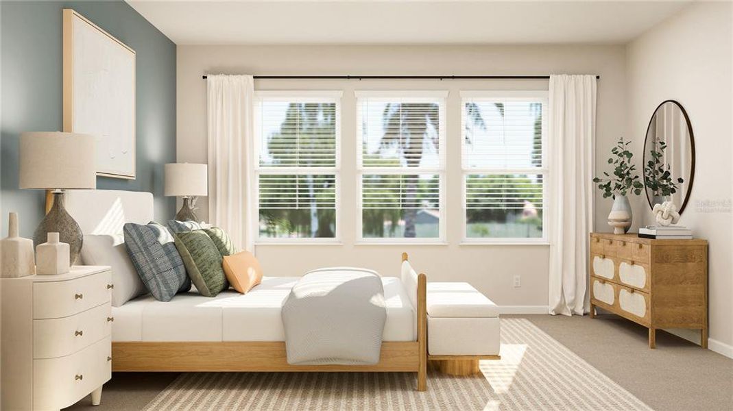 Furnished interior view inside a new home in The Glades at Crossprairie, St. Cloud (Image 14).