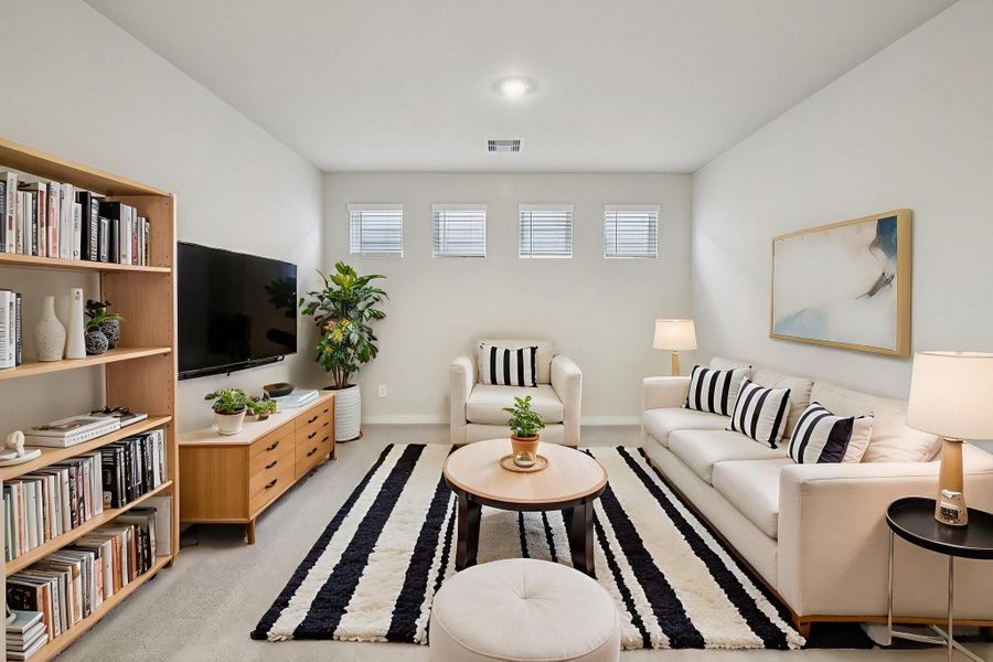Photo is not of the actual home, but is an inspirational photo of builder’s model home and may depict options, furnishings, and/or decorator features that are not included