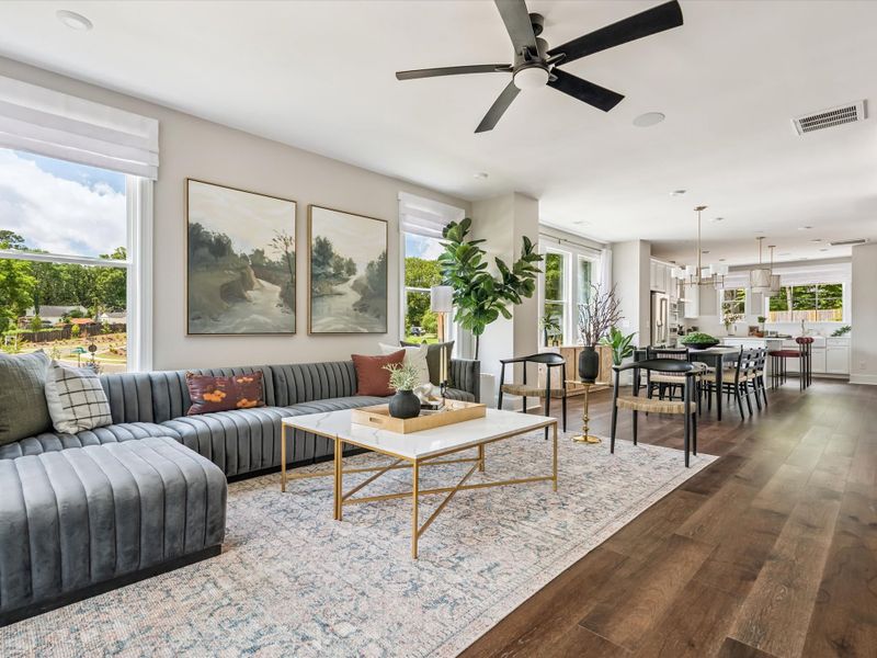 Furnished interior view inside a new home in Old Town Village, Waxhaw (Image 7).