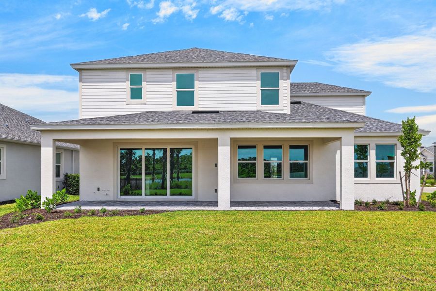 Representative exterior details of a home built from the Jasper by William Ryan Homes in The Sanctuary – Royal Collection, Punta Gorda (Image 3).