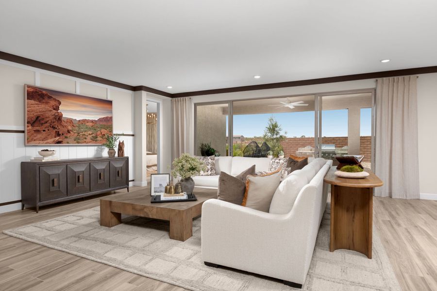 Representative furnished interior of a home built from the Crimson by Mattamy Homes in Covena Pointe, Tucson (Image 8).