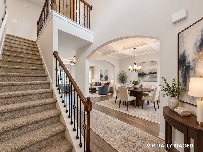 Furnished interior view inside a new home in Tranquil South, Hinesville (Image 6).