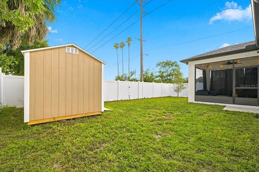 Exterior details and patio area of a home in , Tampa (Image 3). Exterior details and patio area of a home in , Tampa (Image 3).