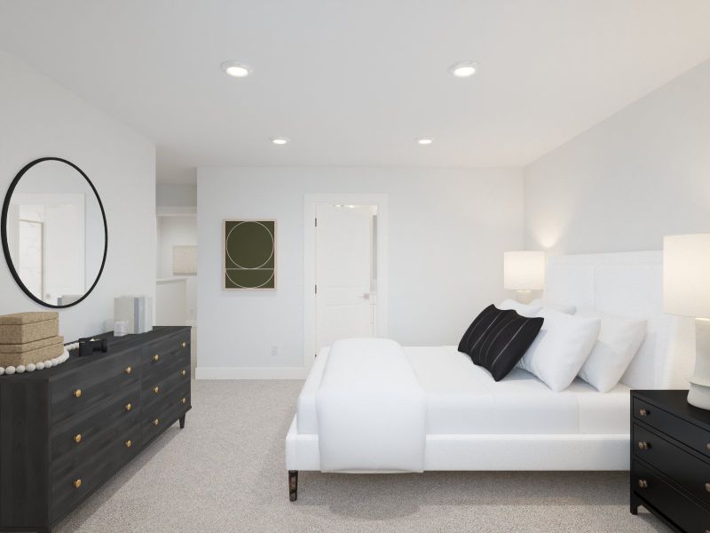 Furnished interior view inside a new home in Zermatt Townhomes, Nashville (Image 8).