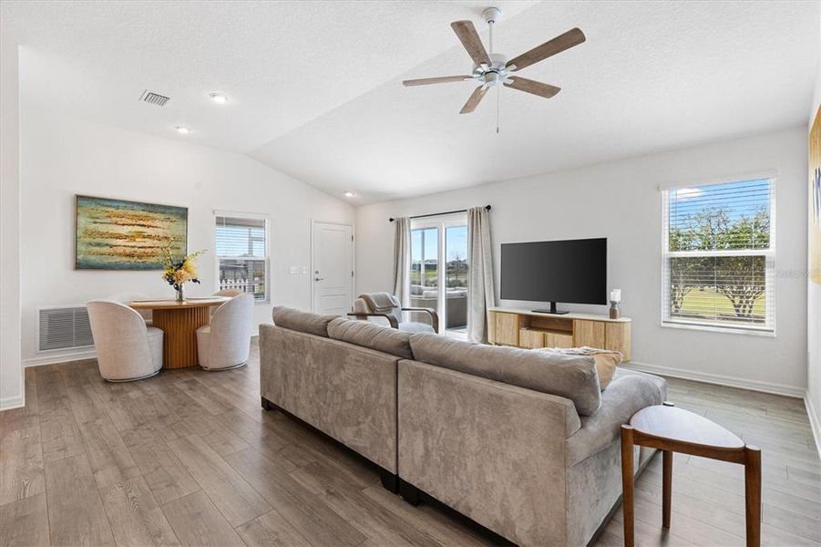 Furnished interior view inside a new home in , The Villages (Image 8). Furnished interior view inside a new home in , The Villages (Image 8).