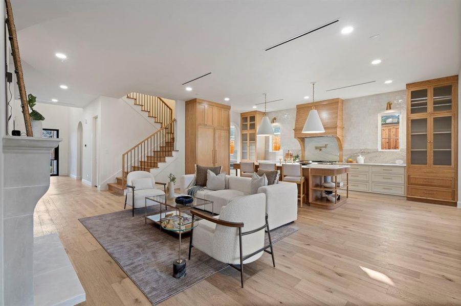 Furnished interior view inside a new home in , Dallas (Image 9). Furnished interior view inside a new home in , Dallas (Image 9).