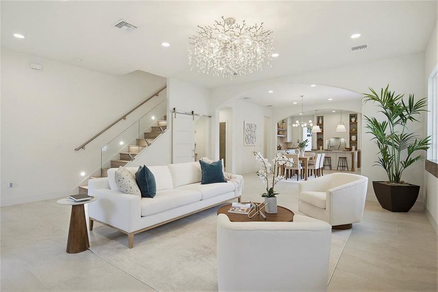 Furnished interior view inside a new home in , Winter Park (Image 15).
