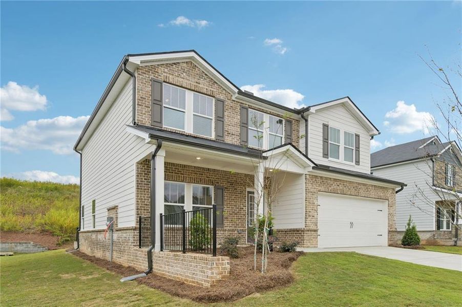 Exterior details and patio area of a home in Preserve at Mountain Creek, Pendergrass (Image 2). Exterior details and patio area of a home in Preserve at Mountain Creek, Pendergrass (Image 2).