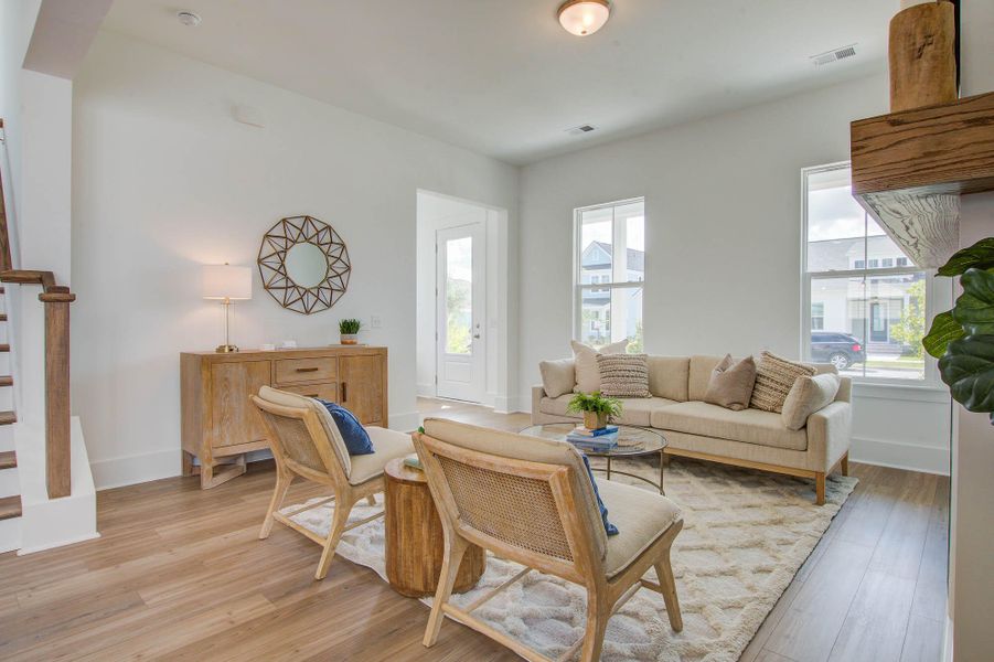 Furnished interior view inside a new home in Midtown at Nexton, Summerville (Image 9). Furnished interior view inside a new home in Midtown at Nexton, Summerville (Image 9).