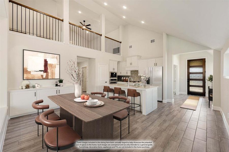 Furnished interior view inside a new home in Sable Creek, Sanger (Image 11).