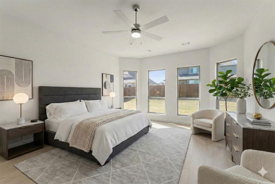 Furnished interior view inside a new home in Ridgepoint - Phase 1, Midlothian (Image 12).