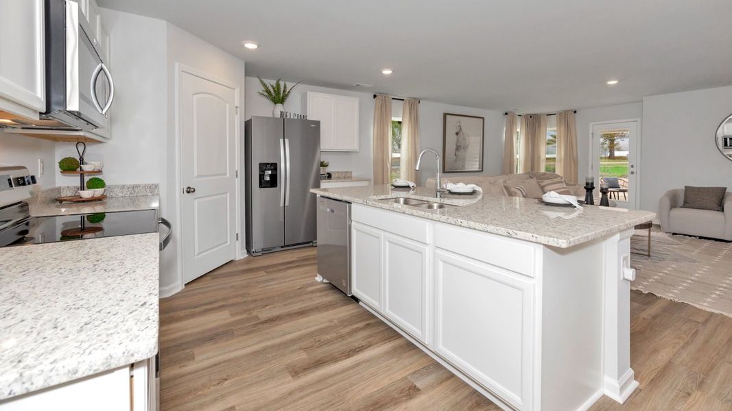 Representative furnished interior of a home built from the Lakeside by D.R. Horton in Bailey Park, Fayetteville (Image 10).