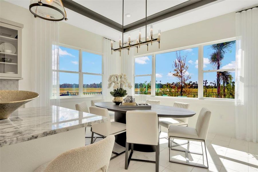 Furnished interior view inside a new home in Biscayne Landing at Seaire, Parrish (Image 16).