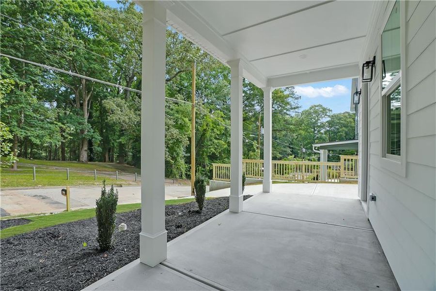 Exterior details and patio area of a home in , Atlanta (Image 4).