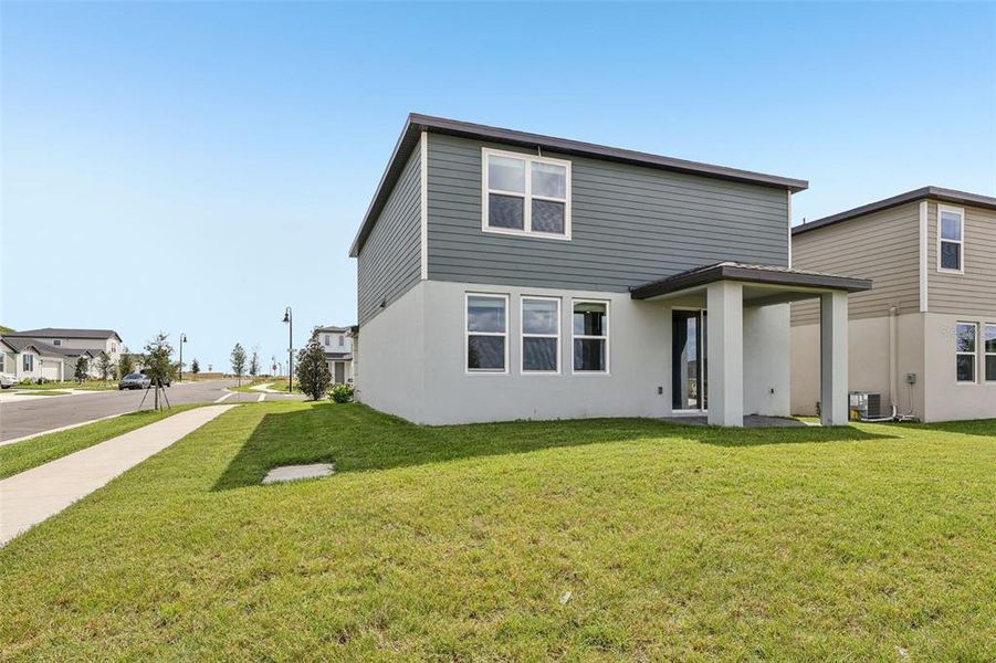 Exterior details and patio area of a home in Crosswinds - Classic Series, Haines City (Image 23). Exterior details and patio area of a home in Crosswinds - Classic Series, Haines City (Image 23).