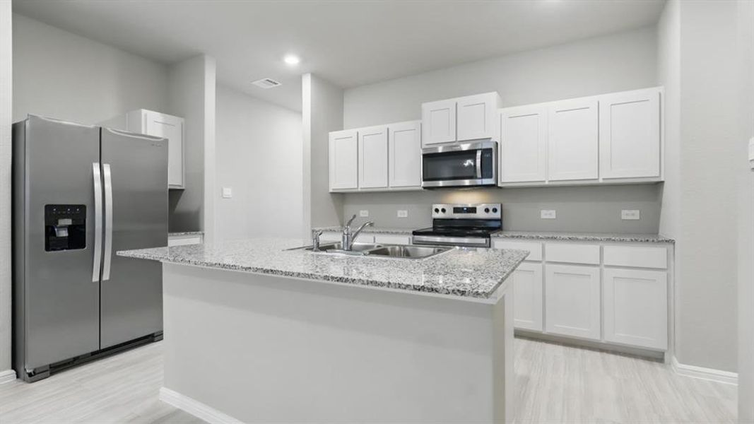 Kitchen - All Home and community information, including pricing, included features, terms, availability and amenities, are subject to change at any time without notice or obligation. All Drawings, pictures, photographs, video, square footages, floor plans, elevations, features, colors and sizes are approximate for illustration purposes only and will vary from the homes as built. Kitchen - All Home and community information, including pricing, included features, terms, availability and amenities, are subject to change at any time without notice or obligation. All Drawings, pictures, photographs, video, square footages, floor plans, elevations, features, colors and sizes are approximate for illustration purposes only and will vary from the homes as built.