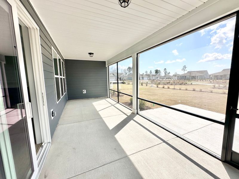 Exterior details and patio area of a home in Del Webb Wilmington at Mallory Creek, Leland (Image 3).