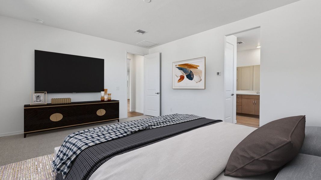 Furnished interior view inside a new home in The Grove at El Cidro, Goodyear (Image 17).