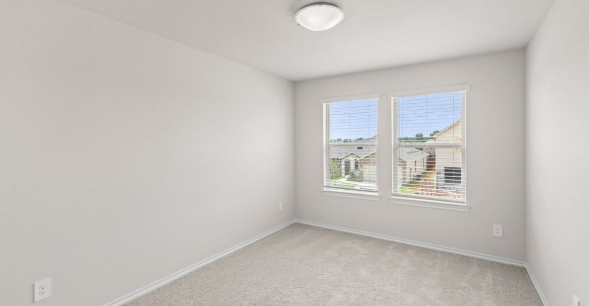 Representative exterior photo of a completed home built from the Willow by Impression Homes in Keeneland, Aubrey, TX (Image 17). Representative exterior photo of a completed home built from the Willow by Impression Homes in Keeneland, Aubrey, TX (Image 17).