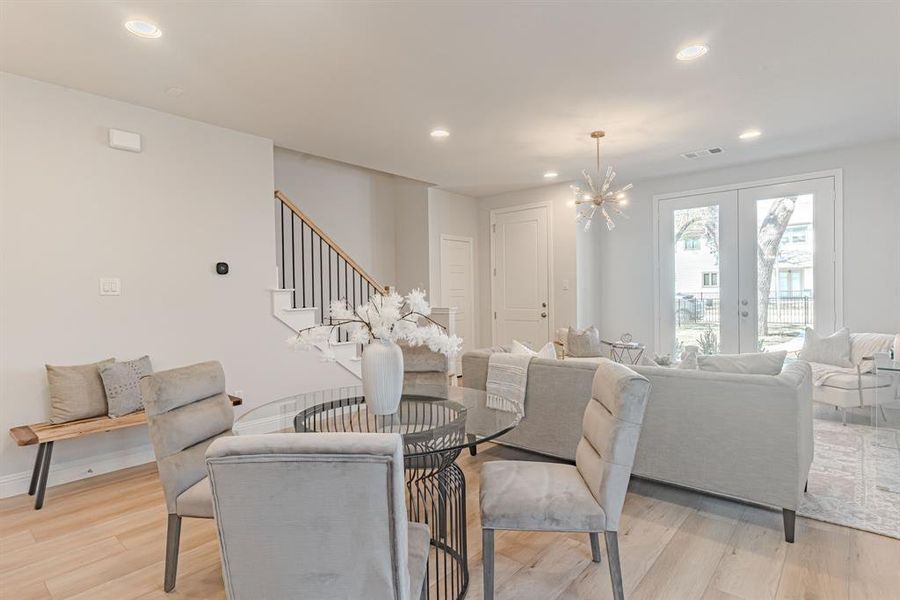 Furnished interior view inside a new home in , Fort Worth (Image 6).