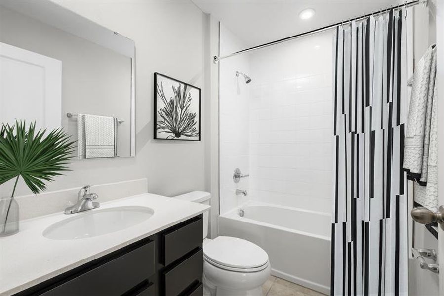 Representative furnished interior of a home built from the Mango by Ryan Homes in Emerald Fields Single-Family Homes, Hudson (Image 8).