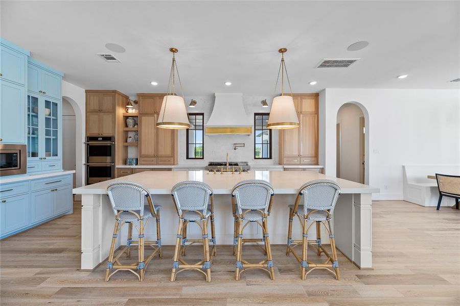 Now into the Kitchen space... open and inviting, this is sure to inspire the chef in all of us. A natural gathering spot for visiting friends and family. Imagine the conversations this island is going to bring!