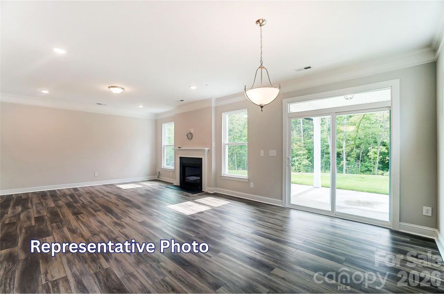 Spacious, unfurnished interior of a new home in Caldwell Forest, Charlotte (Image 13).