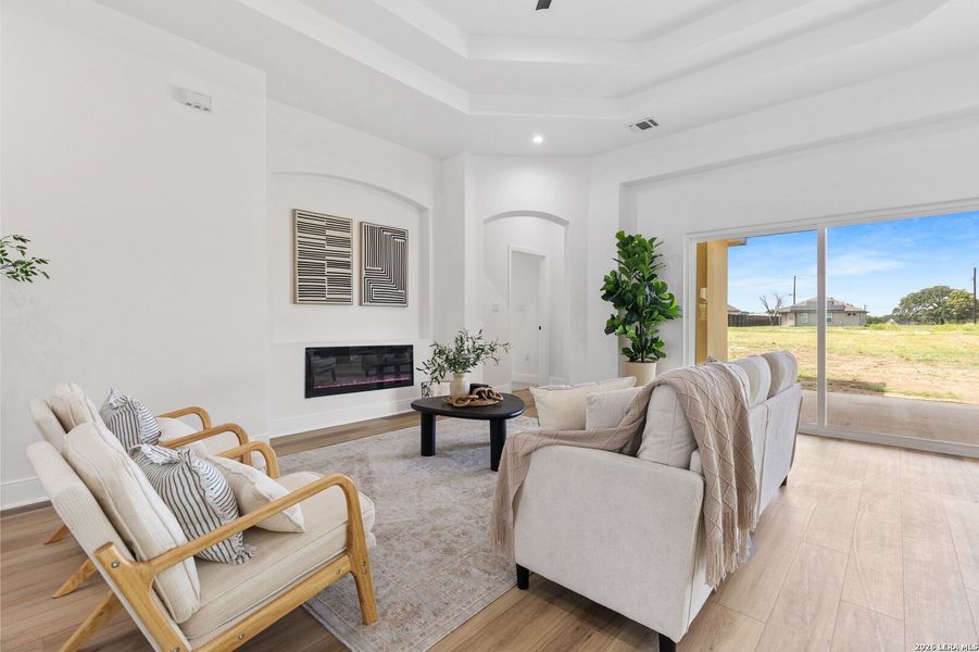 Furnished interior view inside a new home in , Atascosa (Image 36).