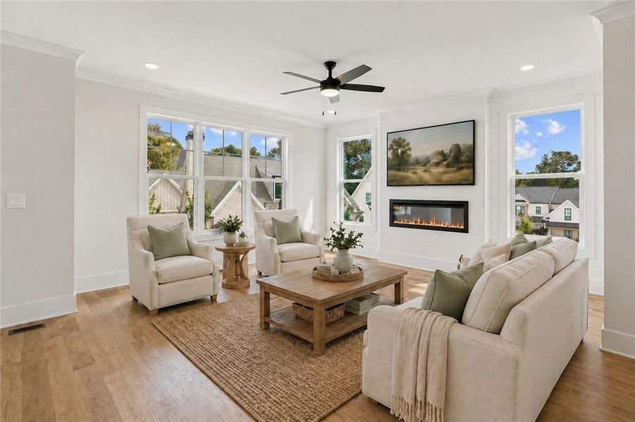Furnished interior view inside a new home in , Roswell (Image 13).