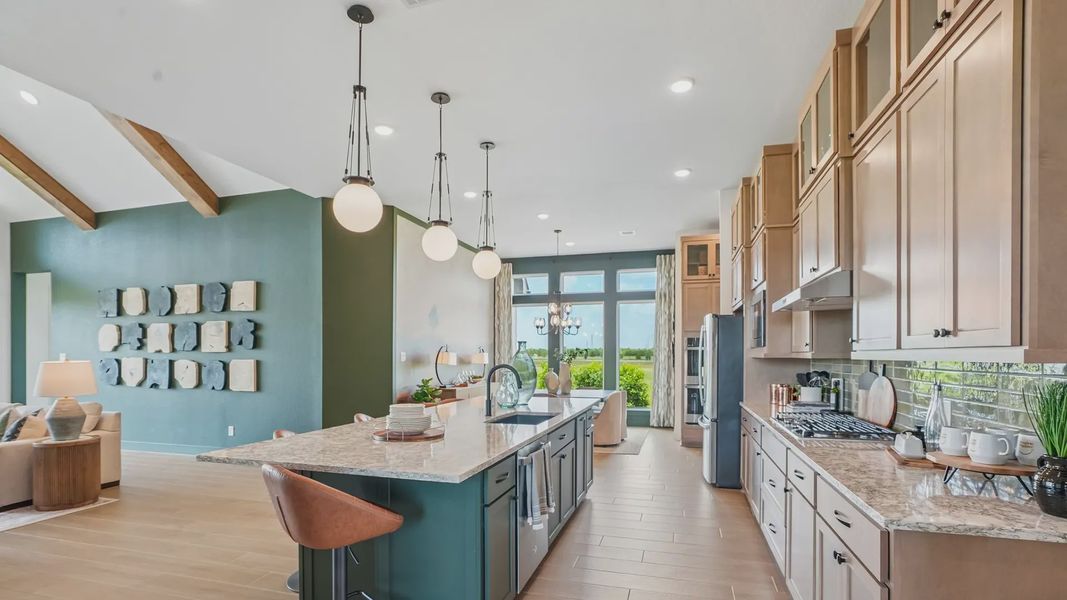 Representative furnished interior of a home built from the Sydney by Chesmar Homes in Westland Ranch, League City (Image 11).