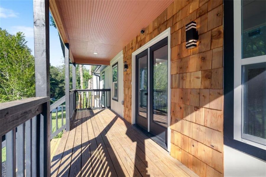 Exterior details and patio area of a home in , Atlanta (Image 22).