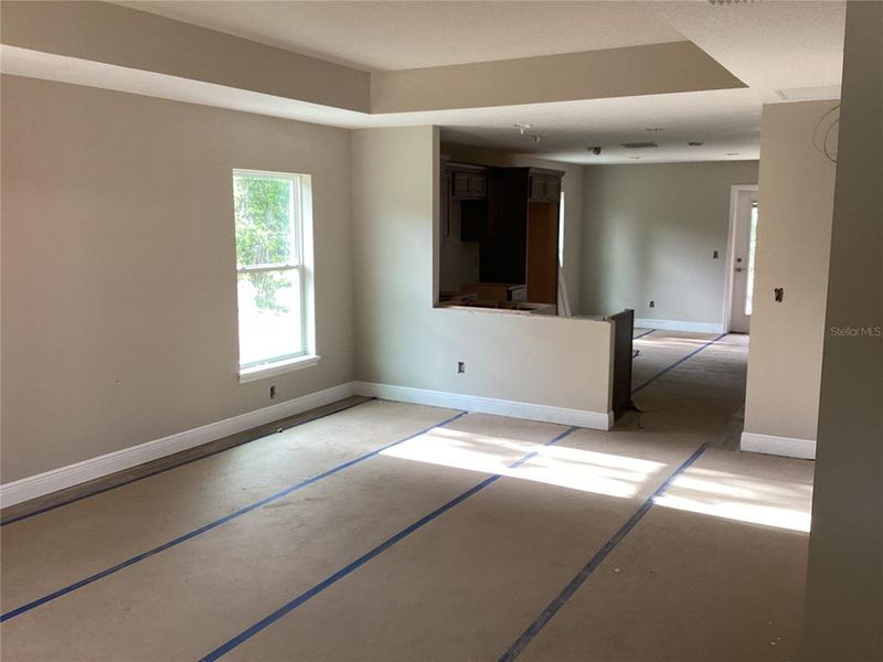 Living room under construction