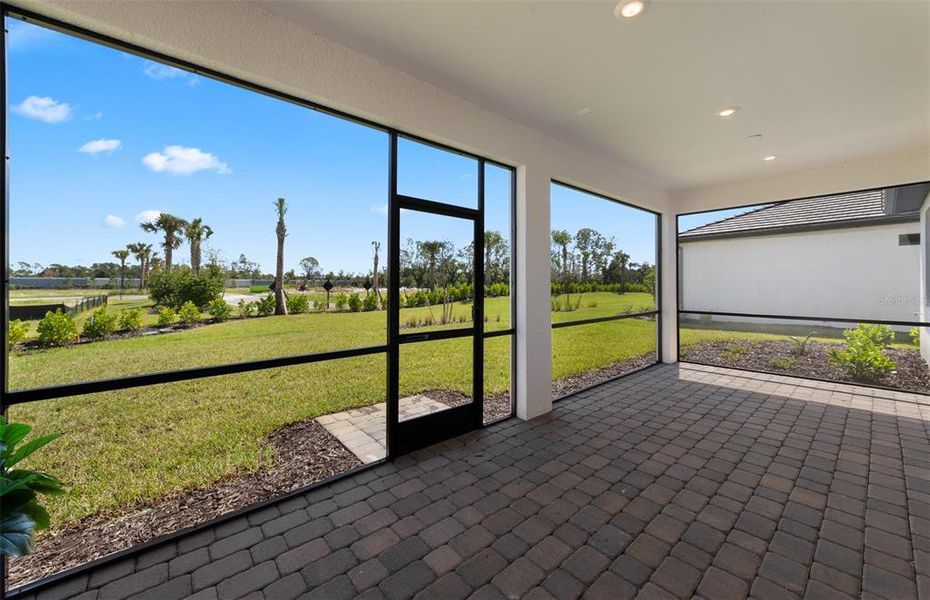 Exterior details and patio area of a home in Arbor Oaks, North Port (Image 14). Exterior details and patio area of a home in Arbor Oaks, North Port (Image 14).