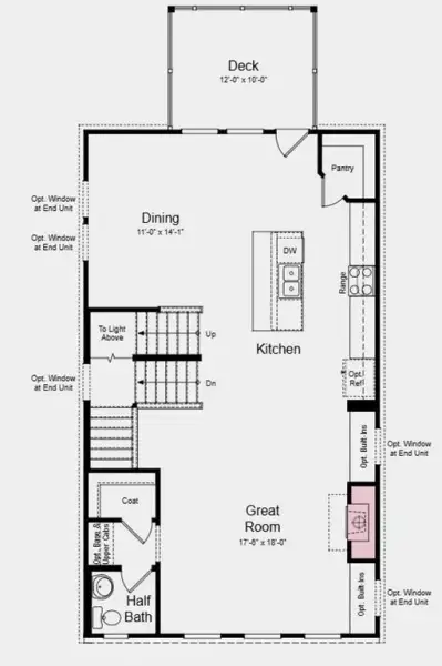2D floor plan layout of this home in Rosewood Farm, Lawrenceville, GA (Image 4).