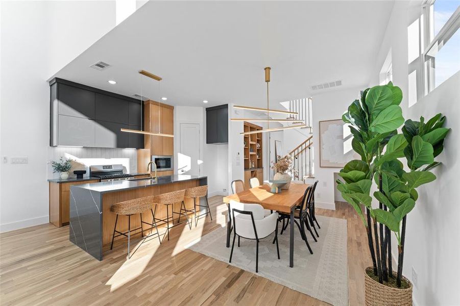 Furnished interior view inside a new home in , Dallas (Image 36).