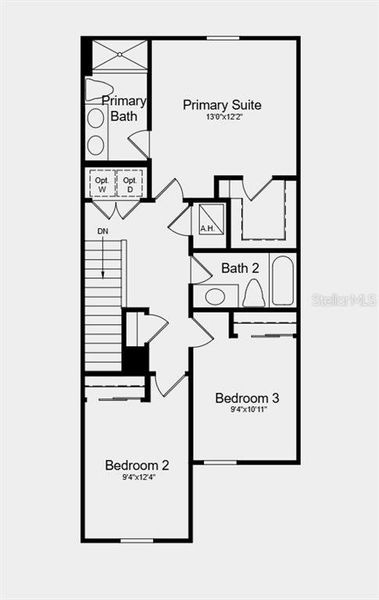 2D floor plan layout of this home in Skye Ranch Community Group Page, Sarasota, FL (Image 3).