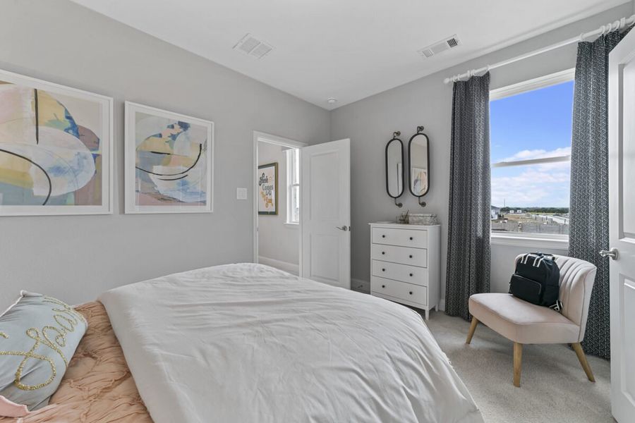 Representative furnished interior of a home built from the Duets D417 by Landon Homes in Lexington Frisco, Frisco (Image 33).