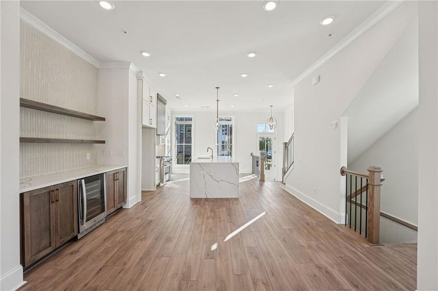 Spacious, unfurnished interior of a new home in Towns on Thompson, Alpharetta (Image 43).